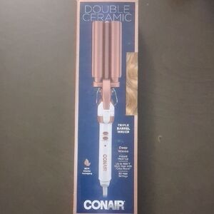 💕Conair Double Ceramic Triple Barrel Waver